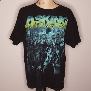 Asking Alexandria rock band tshirt sz L